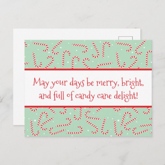 Candy Canes ポストカード (正面/裏面)