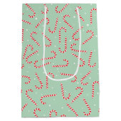 Candy Canes ミディアムペーパーバッグ (裏面)