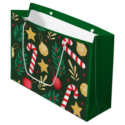 Candy Canes ラージペーパーバッグ (正面アングル)