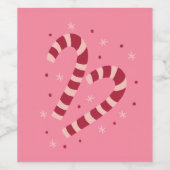 Candy canes ワインラベル (シングルラベル)