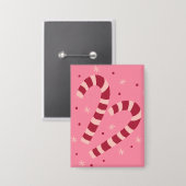 Candy canes 缶バッジ (正面/裏面)