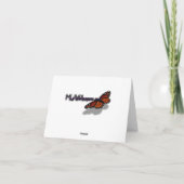 Candy Canes and Peppermints Christmas Holiday サンキューカード (裏面)