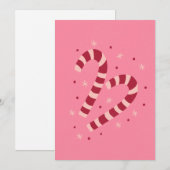 Candy canes Christmas  シーズンカード (正面/裏面)