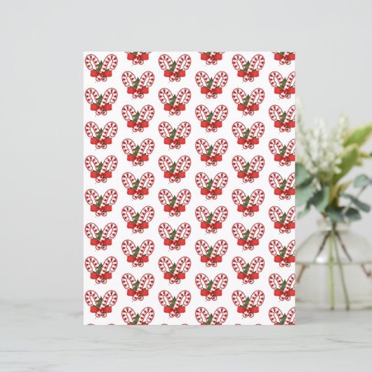 Candy canes christmas craft paper (スタンド正面)