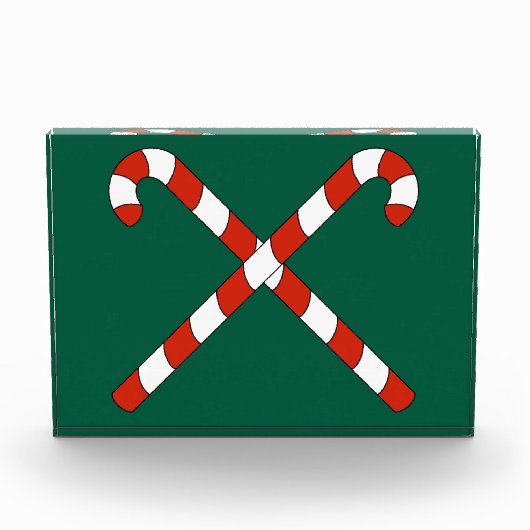 Candy Canes Crossed フォトブロック (正面)