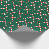 Candy Canes Crossed ラッピングペーパー (角)