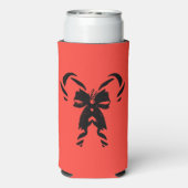 Candy Canes with Pine Needles & Bow スリム缶クーラー (Seltzer裏面)