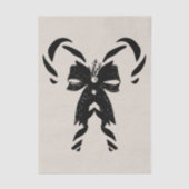 Candy Canes with Pine Needles & Bow 薄葉紙 (正面)