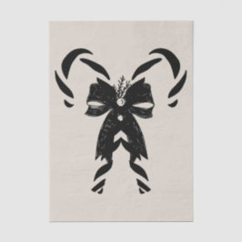 Candy Canes with Pine Needles & Bow 薄葉紙