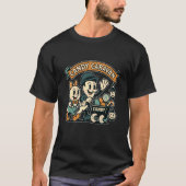 Candy Caravan Ghost Wagon Teal Tシャツ (正面)
