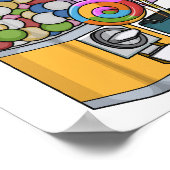 Candy cartoon illustration  ポスター (角)