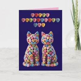 Candy Cats Valentine's Day Card シーズンカード