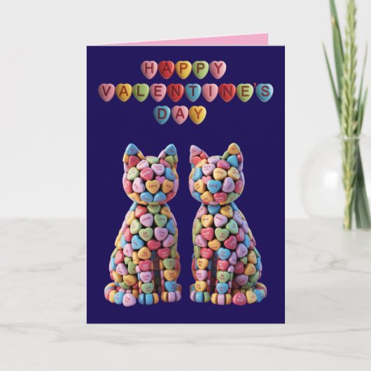 Candy Cats Valentine's Day Card シーズンカード (正面)
