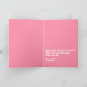 Candy Chaos Funny Cat Retro Christmas Photo シーズンカード (内部)