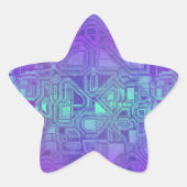 candy circuits - berry blue : 星シール (正面)