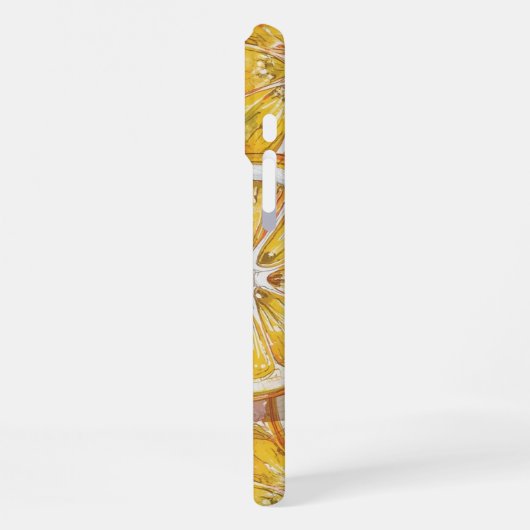 Candy Citrus Swirl  – Fun Retro Citrus Candy  iPhoneケース (左側面)