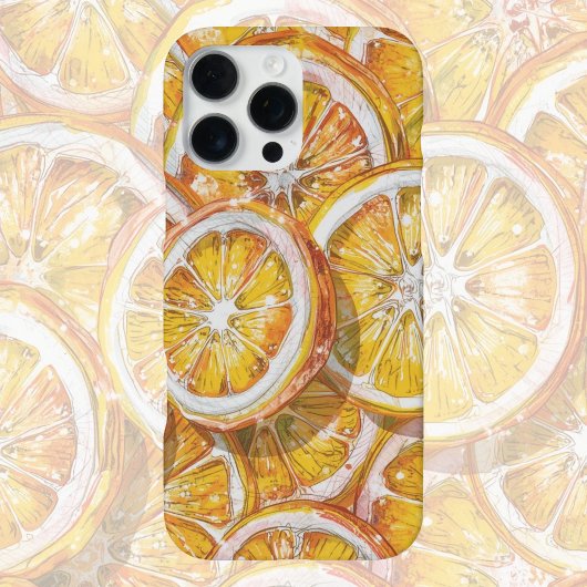 Candy Citrus Swirl – Fun Retro Citrus Candy iPhoneケース