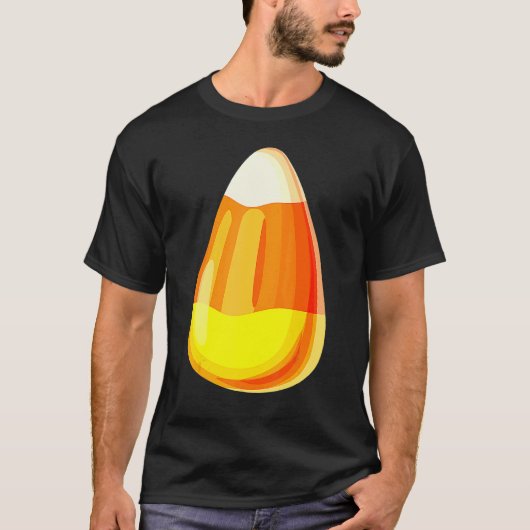 Candy Corn Costume Last Minute Lazy Party 1 Tシャツ (正面)