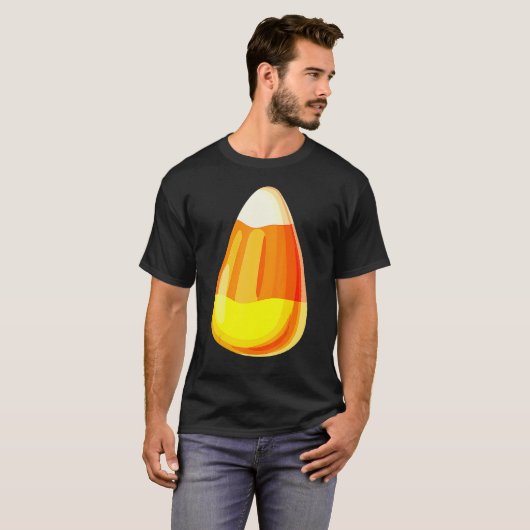 Candy Corn Costume Last Minute Lazy Party 1 Tシャツ (正面フル)