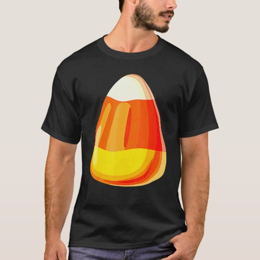 Candy Corn Costume Last Minute Lazy Party Tシャツ (正面)