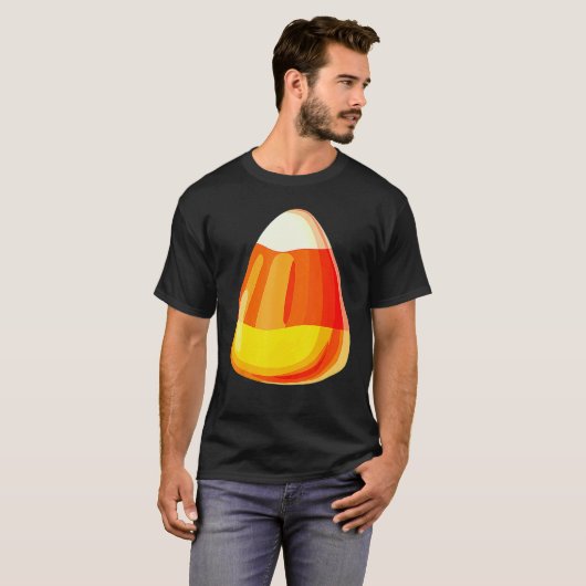 Candy Corn Costume Last Minute Lazy Party Tシャツ (正面フル)