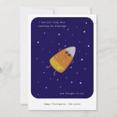 Candy Corn "Counting My Materials"感謝祭 シーズンカード (正面)