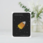 Candy Corn "Counting My Materials"感謝祭 シーズンポストカード (スタンド正面)