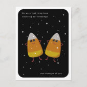 Candy Corn Duo "Counting Our Blessings" 秋 シーズンポストカード (正面)