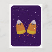 Candy Corn Duo "Counting Our Blessings" 秋 シーズンポストカード (正面)