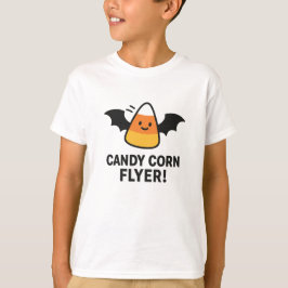 Candy Corn Flyer Cute Halloween Bat Design Tシャツ