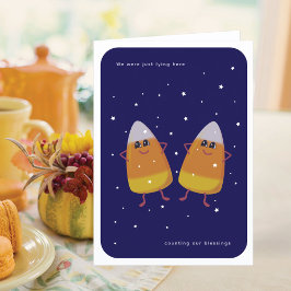 Candy Corn Pair "Counting Our Blessings" 秋 シーズンカード