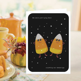 Candy Corn Pair "Counting Our Blessings" 秋 シーズンカード