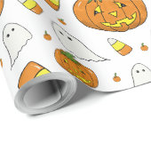 Candy Corn Pattern Wrapping Paper ラッピングペーパー (ロールコーナー)