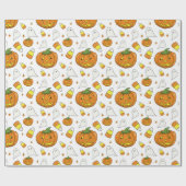 Candy Corn Pattern Wrapping Paper ラッピングペーパー (フラット)