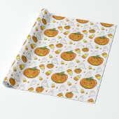 Candy Corn Pattern Wrapping Paper ラッピングペーパー (アンロールド)