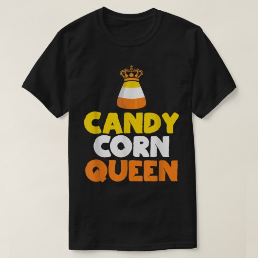 Candy Corn Queen Funny Candy Halloween Costume Tシャツ (デザイン正面)