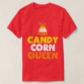 Candy Corn Queen Funny Candy Halloween Costume Tシャツ (デザイン正面)