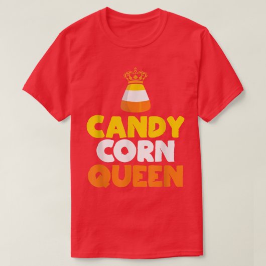 Candy Corn Queen Funny Candy Halloween Costume Tシャツ (デザイン正面)