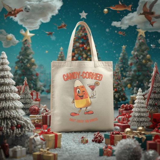 Candy-Corned – Funny Christmas Candy Corn Pun  トートバッグ