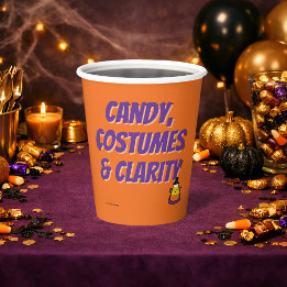 Candy, Costumes & Clarity | ハロウィン ソバー パーティー 紙コップ