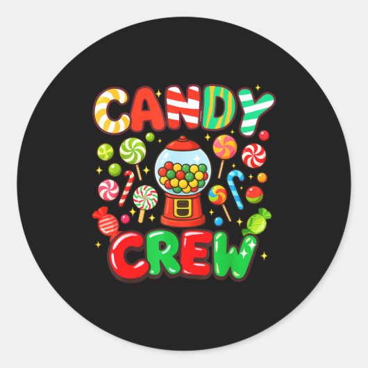 Candy Crew Candy Costume Women Candy Land Kids Swe ラウンドシール (正面)
