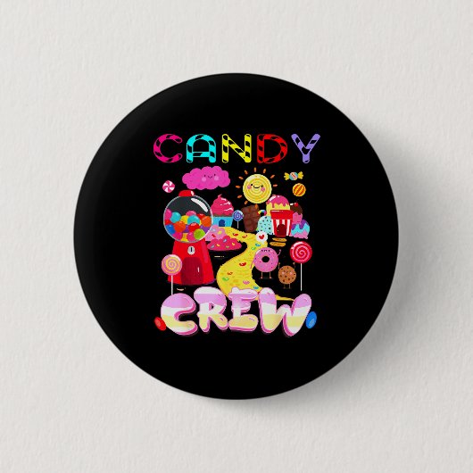 Candy Crew Candy Costume Women Candy Land Kids Swe 缶バッジ (正面)