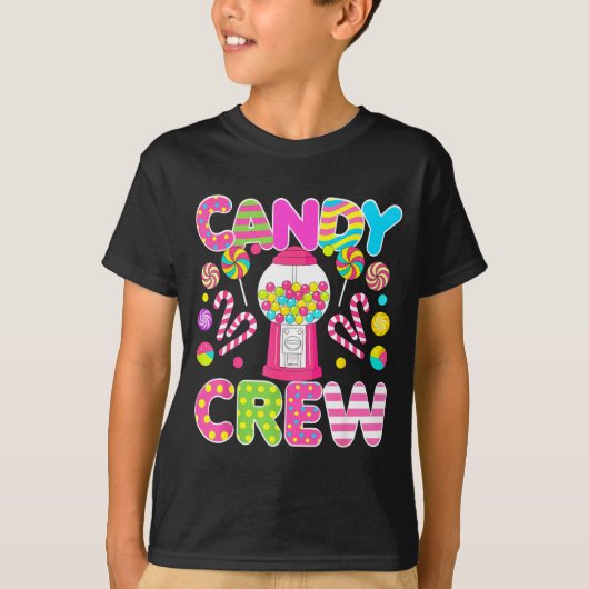 Candy Crew Candy Costume Women Candy Land Kids Swe Tシャツ (正面)
