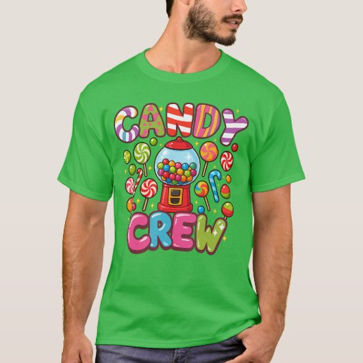 Candy Crew Candy Costume Women Candy Land Kids Swe Tシャツ (正面)