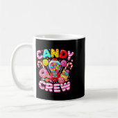 Candy Crew Matching Group Colorful Sweets Party コーヒーマグカップ (左)