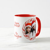 Candy Frameの文字マグカップに2枚の写真を掲載 マグカップ (正面右)