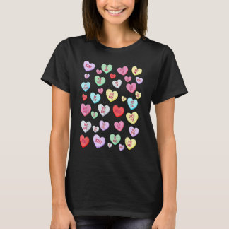 Candy Heart Love Valentine's Day Boys Girls Kids Tシャツ