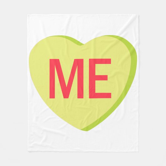 Candy Heart - ME フリースブランケット (正面)