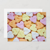 Candy Hearts Valentine's Day ポストカード (正面/裏面)