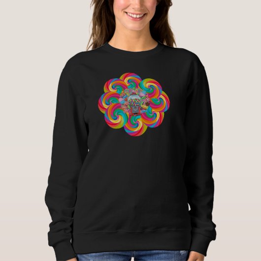 Candy Hoodie Design for Women スウェットシャツ (正面)